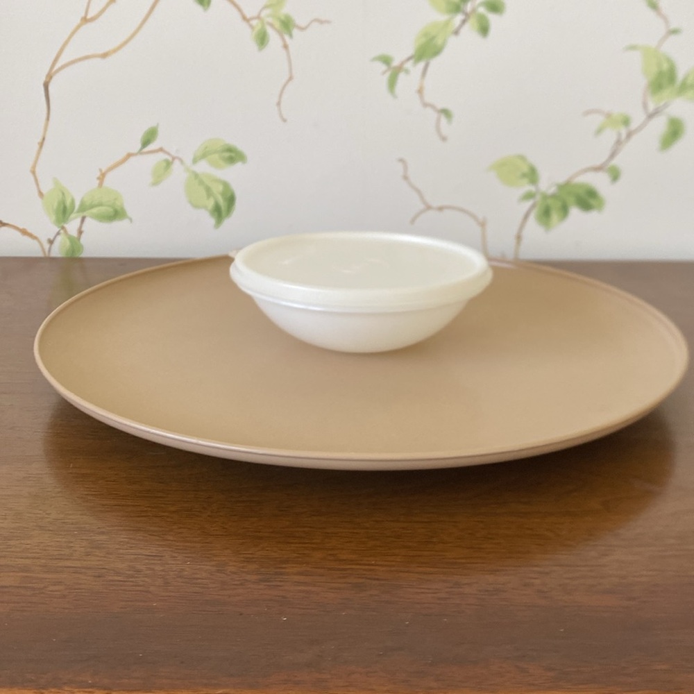 Tupperware Dip N Serve Bowl & Platter #492